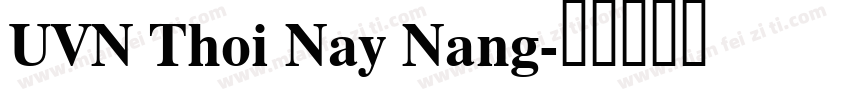 UVN Thoi Nay Nang字体转换
